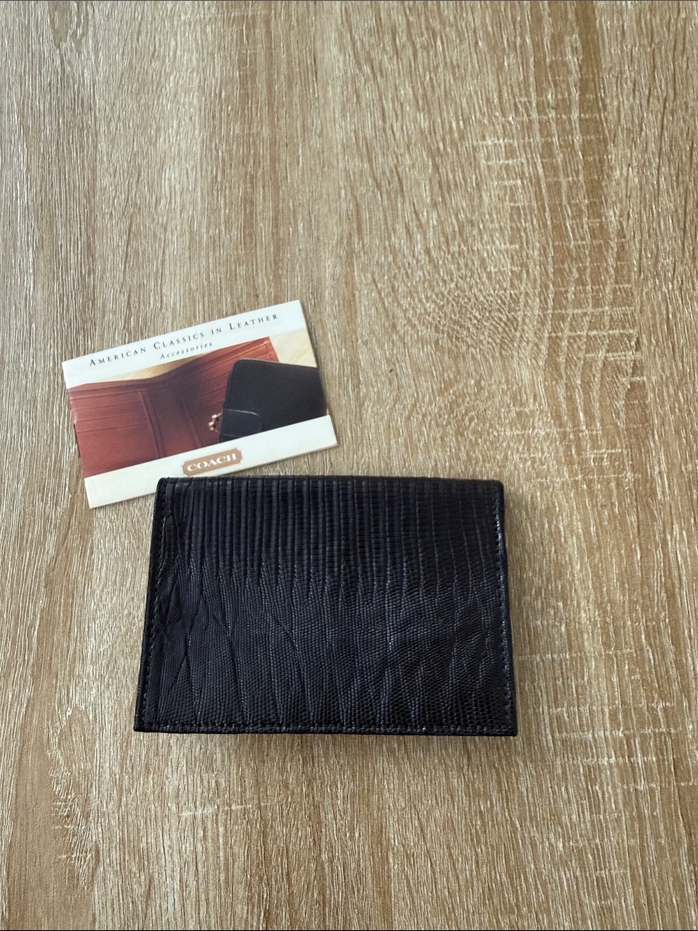 Vintage Coach lizard slim card case - Picture 2 of 5